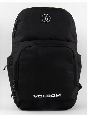 Volcom Tracker Backpack Black Laptop School Travel Skate Backpack 22L